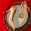Mode Guld Brudskor 2020 Broderade 7 cm Stilettklackar Spetsiga Bröllop Pumps