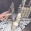 Chic / Belle Multi-Couleurs Faux Diamant Slingbacks Chaussure De Mariée 2020 Cuir 10 cm Talons Aiguilles À Bout Pointu Mariage Sandales