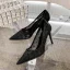Charming Black Cocktail Party Spotted Pumps 2020 10 cm Stiletto Heels Pointed Toe Pumps