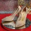 Schöne Nude Abend Strass Pumps 2020 10 cm Stilettos Spitzschuh Pumps