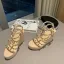 Römisch Rosa Strassenmode Strand Sandalen Damen 2021 Wasserdichte Niet Knöchelriemen T-Riemen 11 cm Peeptoes Keilabsatz Sandaletten Hochhackige