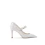 Luxe Ivoire Glitter Chaussure De Mariée 2020 Cuir Faux Diamant Perle 8 cm Talons Aiguilles À Bout Pointu Mariage Escarpins