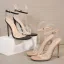 Sexy Club de carnaval Noire Sandales Femme Bride Cheville 2021 11 cm Talons Aiguilles Peep Toes / Bout Ouvert Sandales Talons Hauts