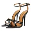Modest / Simple Black Street Wear Womens Sandals 2020 Ankle Strap 13 cm Stiletto Heels Open / Peep Toe Sandals