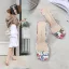 Transparent Casual Sandaler Dame 2020 8 cm Tykk Hæler Peep Toe Sandaler