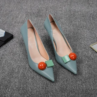 Lovely Sky Blue Dating Pumps 2020 7 Cm Stiletto Heels Pointed Toe Pumps