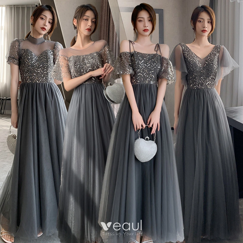 Black and grey gown online