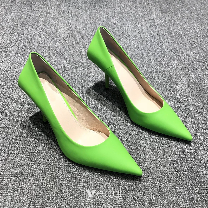LIME” Green Heel – Jay's Shoe Boutique