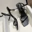 Sexy Black Street Wear Womens Sandals 2020 Ankle Strap 6 cm Stiletto Heels Open / Peep Toe Sandals