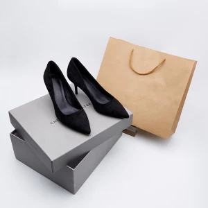Simple Noire Été Bureau Ol Escarpins 2020 7 Cm Talons Aiguilles À Bout Pointu Escarpins