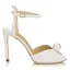 Elegante Ivoor Bruidsschoenen 2020 Parel Enkelband 9 cm Naaldhakken / Stiletto Peep Toe Huwelijk Sandalen