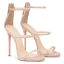 Sexy Nude Cocktail Party Womens Sandals 2020 Ankle Strap 11 cm Stiletto Heels Open / Peep Toe Sandals