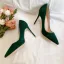Schöne Wildleder Dunkelgrün Ball Pumps 2020 Leder 10 cm Stilettos Spitzschuh Pumps