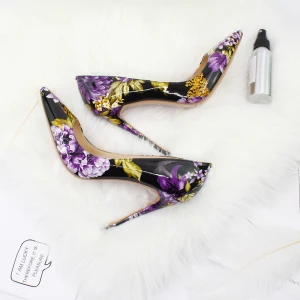 Chic Belle Multi Couleurs Promo Escarpins 2020 Cuir Verni 12 Cm Talons Aiguilles À Bout Pointu Escarpins