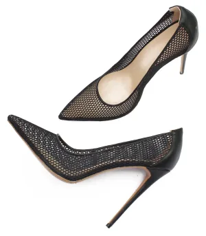 Sexy Noire Transparentes Percé Escarpins 2020 Club De Carnaval 12 Cm Talons Aiguilles À Bout Pointu Escarpins