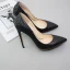 Simple Noire Bureau OL Motif Peau De Serpent Escarpins 2020 12 cm Talons Aiguilles À Bout Pointu Escarpins