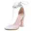 Sexy Argenté Soirée Laser Sandales Femme 2020 Bride Cheville 11 cm Talons Épais Peep Toes / Bout Ouvert Sandales