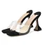 Transparent Sexy Summer Black Street Wear Womens Sandals 2020 9 cm Stiletto Heels Open / Peep Toe Sandals