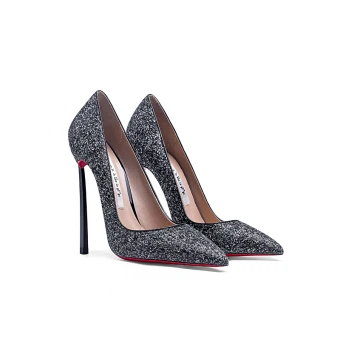 Charmant Noire Soirée Paillettes Escarpins 2020 10 Cm Talons Aiguilles À Bout Pointu Escarpins