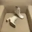 Enkel Høst Aprikos Casual Ankel Kvinners støvler 2020 Lær 7 cm Tykk Hæler Firkantetå Boots