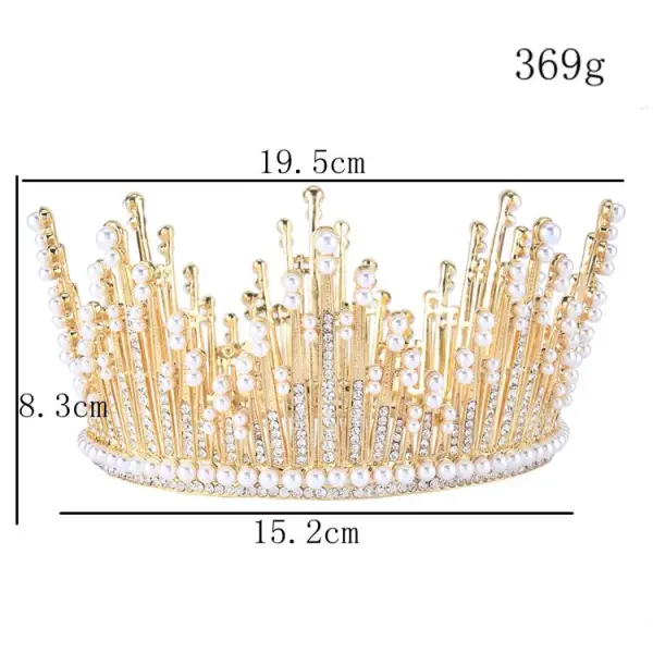 Złote Rhinestone Perła Metal Tiara 2017 Vintage Najpiękniejsze / Ekskluzywne Biżuteria Ślubna