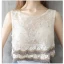 Bohême 2 Pièces Robe De Bal 2017 Princesse Sans Manches Perlage Perle Fleur Volants Robe De Ceremonie Train De Balayage