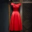 Chic / Beautiful Red Evening Dresses  Red 2017 Off-The-Shoulder Sleeveless Short A-Line / Princess Graduation Dresses