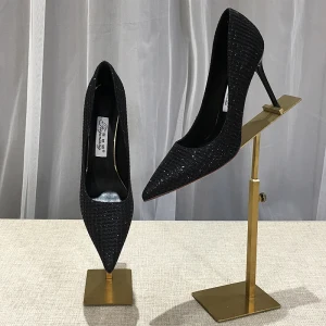 Scintillantes Noire Soirée Paillettes Escarpins 2020 9 Cm Talons Aiguilles À Bout Pointu Escarpins