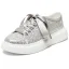 Fashion Bling Bling Silver Sequins Wedding Sneakers 2024 4 cm Platform Round Toe Wedding Shoes