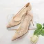 Charming Champagne Rhinestone Wedding Shoes 2020 Leather 7 cm Stiletto Heels Pointed Toe Wedding Pumps