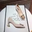 Enkla Aprikos / Beige Casual Mocka Pumps 2020 6 cm Tjocka Klackar Spetsiga Pumps