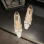 Schöne Beige Datierung Pumps 2020 Schleife Perle 4 cm Low Heel Thick Heels Quadratische Zehe Pumps