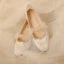 Vintage / Retro Chinese style Ivory Embroidered Butterfly Flat Wedding Shoes 2020 Round Toe