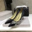 Mooie / Prachtige Zwarte Gala Rhinestone Pumps 2020 Leer 8 cm Naaldhakken / Stiletto Spitse Neus Pumps