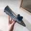 Sparkly Gradient-Color Prom Flat Womens Shoes 2020 Sequins Bow Pointed Toe Heels
