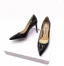 Modest / Simple Black Office OL Leather Pumps 2020 Patent Leather 8 cm Stiletto Heels Pointed Toe Pumps
