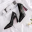 Enkel Svart Kontor OL Spisse Pumps 2020 9 cm Stiletthæler Pumps