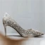 Charming Sparkly Gold Rhinestone Pearl Wedding Shoes 2020 7 cm Stiletto Heels Pointed Toe Wedding Pumps