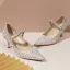 Luxury / Gorgeous Blushing Pink Pearl Rhinestone Wedding Shoes 2020 Leather 8 cm Stiletto Heels Pointed Toe Wedding Pumps