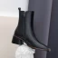 Modest / Simple Beige Casual Ankle Womens Boots 2020 Leather 5 cm Thick Heels Square Toe Boots