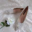 Elegant Vintage / Retro Silver Glitter Wedding Shoes 2020 Leather Crystal Pearl 5 cm Stiletto Heels Pointed Toe Wedding Pumps