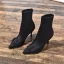Modest / Simple Black Street Wear Ankle Womens Boots 2020 9 cm Stiletto Heels Pointed Toe Boots