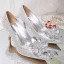Charmant Sexy Argenté Cristal Chaussure De Mariée 2020 Faux Diamant 9 cm Talons Aiguilles À Bout Pointu Mariage Escarpins