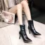 Modest / Simple Black Street Wear Ankle Womens Boots 2020 8 cm Stiletto Heels Pointed Toe Boots
