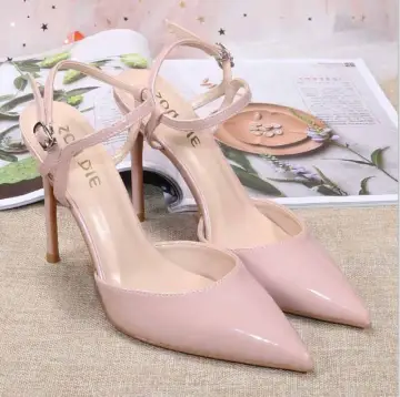 Sexy Mode Nues Soirée Sandales Femme 2020 Bride Cheville Cuir Verni 10 Cm Talons Aiguilles À Bout Pointu Talons