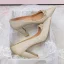 Charming Fashion Gold Rhinestone Wedding Shoes 2020 Sequins 9 cm Thick Heels Pointed Toe Wedding Pumps