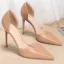 Minimalist Nude Office OL Womens Shoes 2020 10 cm Stiletto Heels Pointed Toe Heels