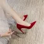 Fine Rød Ball Suede Pumps 2020 10 cm Stiletthæler Spisse Pumps