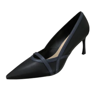 Minimalist Black Office Ol Pumps 2020 7 Cm Stiletto Heels Pointed Toe Pumps