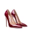 Sexy Burgundy Evening Party Patent Leather Pumps 2020 12 cm Stiletto Heels Pointed Toe Pumps